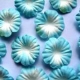 Paper Flowers - Turquoise & White