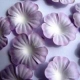 Paper Flowers - Lilac & White