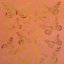 Orange Butterflies - Copper Foil