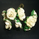 Paper Tea Roses - Ivory