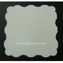 Dove White Adorable Scorable - 5 x 5 Square Cloud Shaped Cards & Envelopes - CB1022