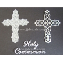 BRITANNIA DIES - HOLY COMMUNION WORD SET WITH FILIGREE CROSS - 035 & 090