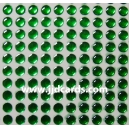 Green Flat Gems - 4mm