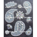 Pearl & Rhinestone Paisley & Flower Gems
