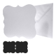 8 x 8 Square White Fancy Fold Cards & Envelopes - BC51011