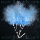 Long Stemmed Feathers - Blue