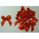 Beaded Bows - Red/Gold