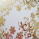 Gold Foiled Snowflake Scrolls