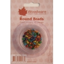 Round Brads - 6mm Primary Colours - 40