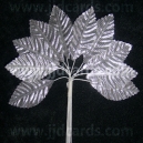 Metallic Leaves - Silver
