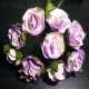 Paper Tea Roses - Lilac & White
