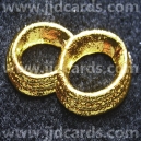 Wedding Rings - Gold Embossed