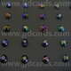 Multi Coloured - 100 Rhinestones