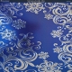 Textile Collection - Christmas Scrolls - Blue