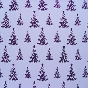 Premium Photo  Purple blank paper. holiday greeting. juniper festive decor.