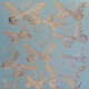 Light Blue Butterflies - Silver Foil