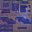 Textile Collection - Sentiment Toppers - Navy Blue