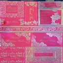 Textile Collection - Sentiment Toppers - Piink