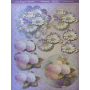 Lace Bouquet - Lilac Daisy Bunch