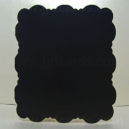 Midnight Black - Adorable Scorable - 5 x 5 Square Cloud Fancy Shaped Cards & Envelopes