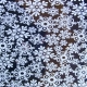 Glittered Acetate - Christmas Crystals - White