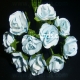 Paper Tea Roses - Baby Blue