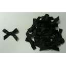 Satin Bows - 6mm - Black