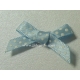 Swiss Dot - Satin Bows - Baby Blue