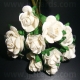 Paper Tea Roses - Soft White