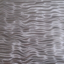 Brushed Silk Mirri - Silver Ripple