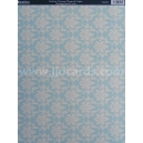 Background Card - Italian Vintage Damask Aqua