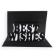 Pop Up Card - Black Best Wishes - POP2001