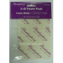 3D Foam Pads - 12mm x 12mm x 1mm