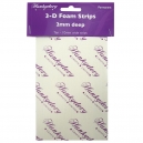 3D Foam Strips - 2mm x 10mm x 150mm