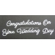 BRITANNIA DIES - CONGRATULATIONS ON YOUR WEDDING DAY WORD SET - 005