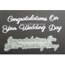 BRITANNIA DIES - CONGRATULATIONS ON YOUR WEDDING DAY WORD SET - 005