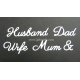 BRITANNIA DIES - MUM DAD HUSBAND & WIFE - WORD SET - 018