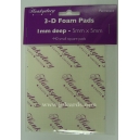 3 Foam Pads - 5mm x 5mm x 1mm