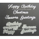 BRITANNIA DIES - HAPPY BIRTHDAY CHRISTMAS SEASONS GREETINGS MULTI-BUY - 041 & 037