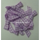 Gingham Bows - 6mm - Lilac