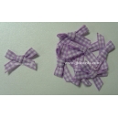 Gingham Bows - 6mm - Lilac