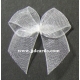 Organza Bow - White