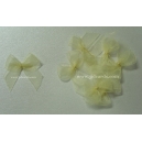 Organza Bows - Cream