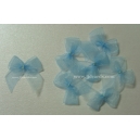 Organza Bows - Baby Blue