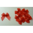 Organza Bows - Red