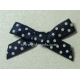 Swiss Dot - Satin Bows - Navy