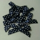 Swiss Dot - Satin Bows - Navy