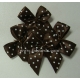 Dotty Bows - Chocolate - 10mm