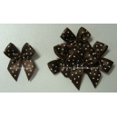 Dotty Bows - Chocolate - 10mm