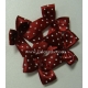 Dotty Bows - Marroon